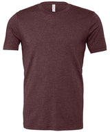 Unisex Heather CVC Short Sleeve T-Shirt in Heather Maroon