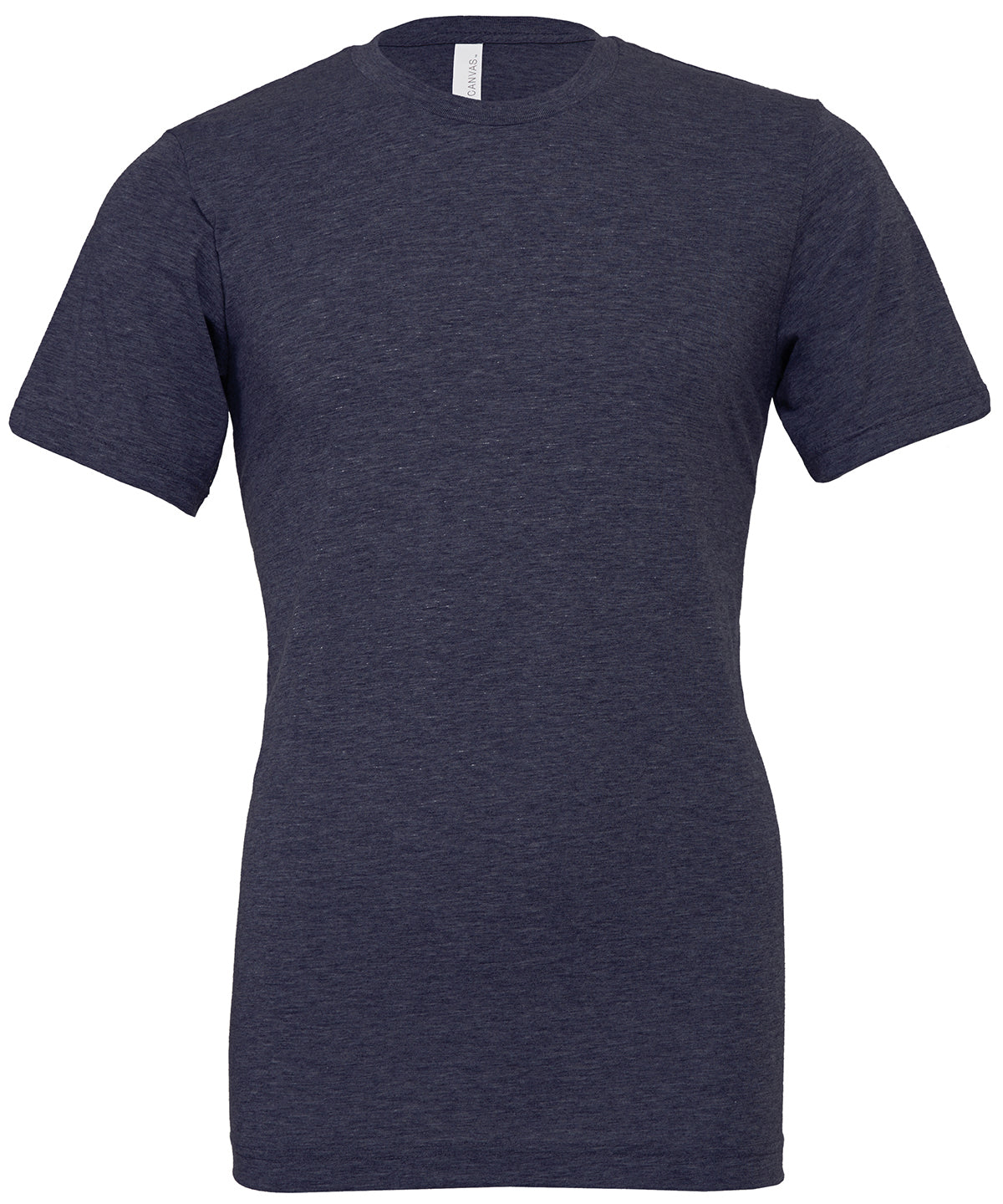 Unisex Heather CVC Short Sleeve T-Shirt in Heather Midnight Navy