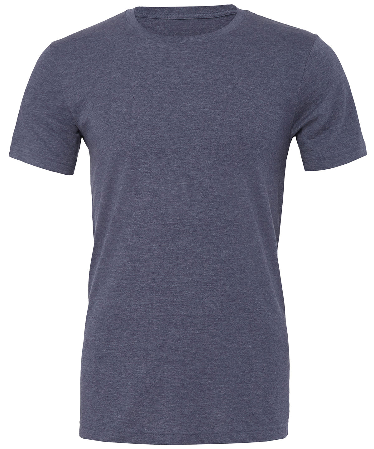 Unisex Heather CVC Short Sleeve T-Shirt in Heather Navy