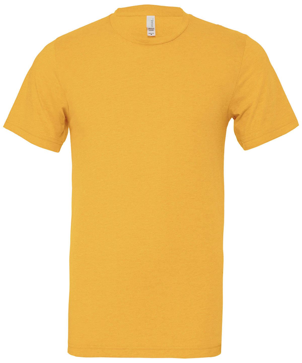 Unisex Heather CVC Short Sleeve T-Shirt in Heather Yellow Gold