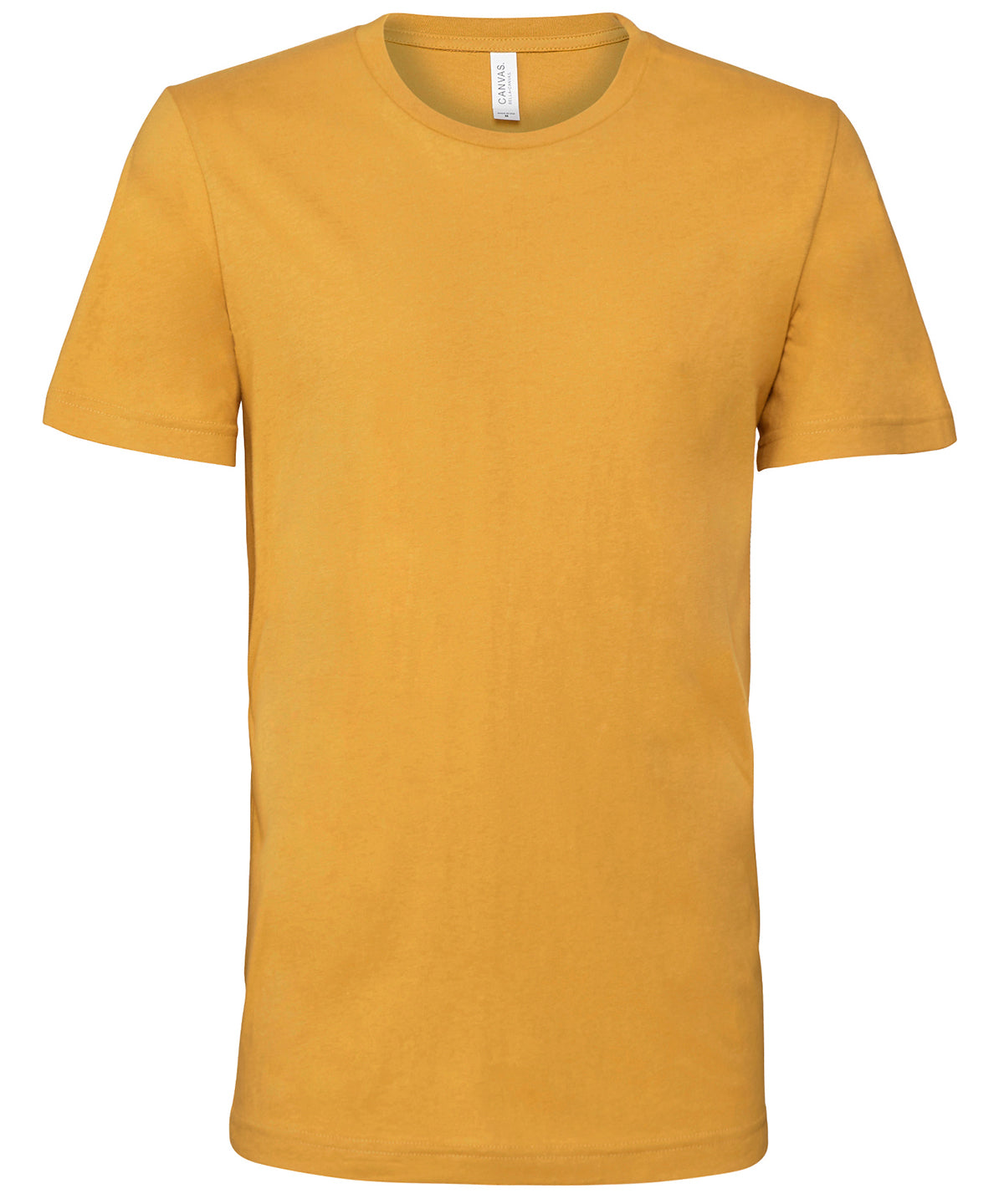 Unisex Jersey Crew Neck T-Shirt in Mustard
