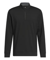 Ultimate 365 Classic Quarter-Zip in Black, front view