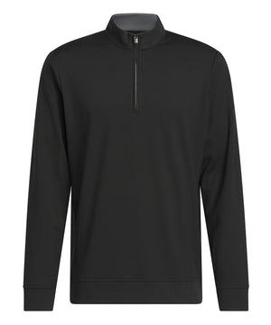 Ultimate 365 Classic Quarter-Zip in Black, front view