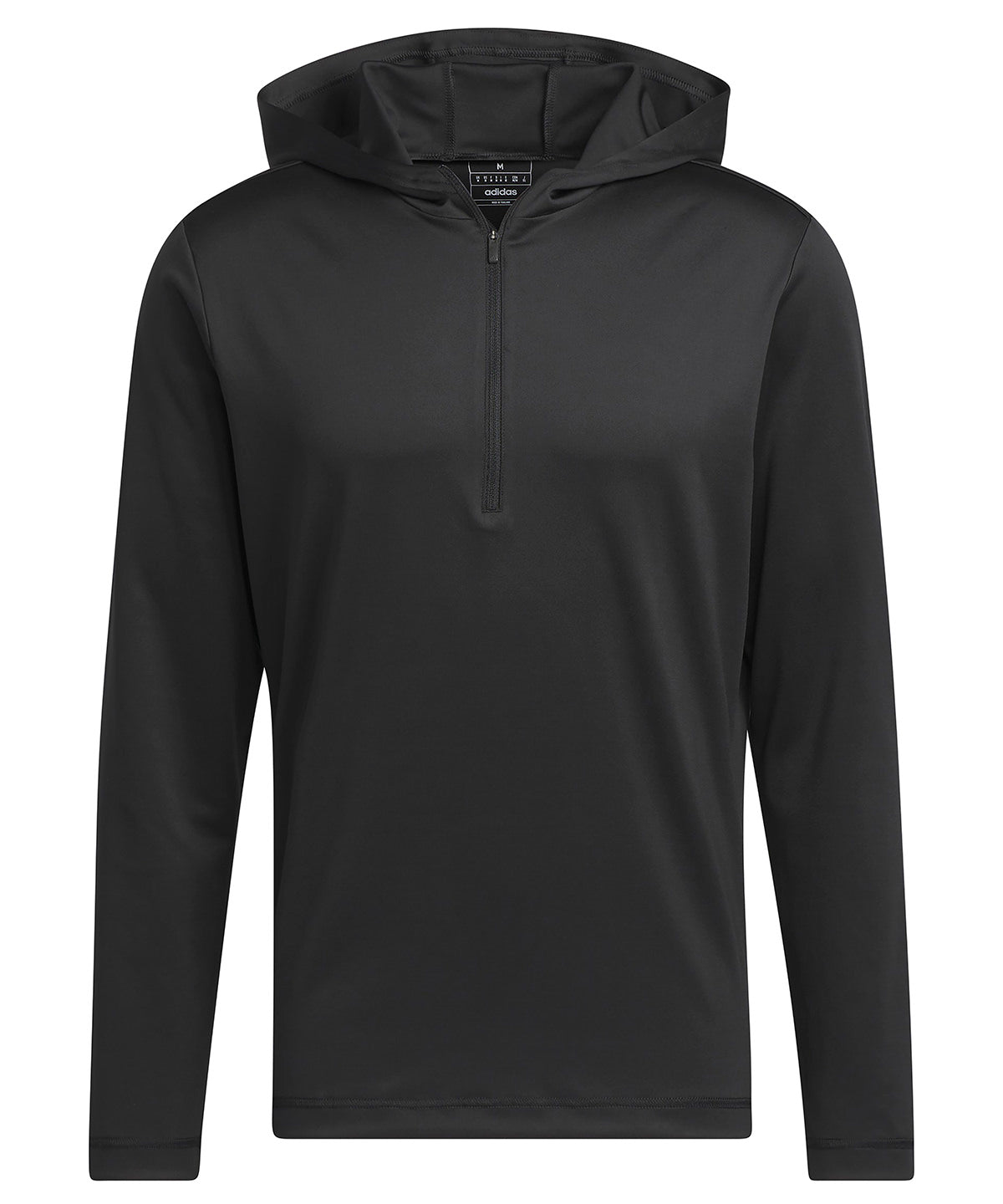 Lightweight Hoodie in Black, front view