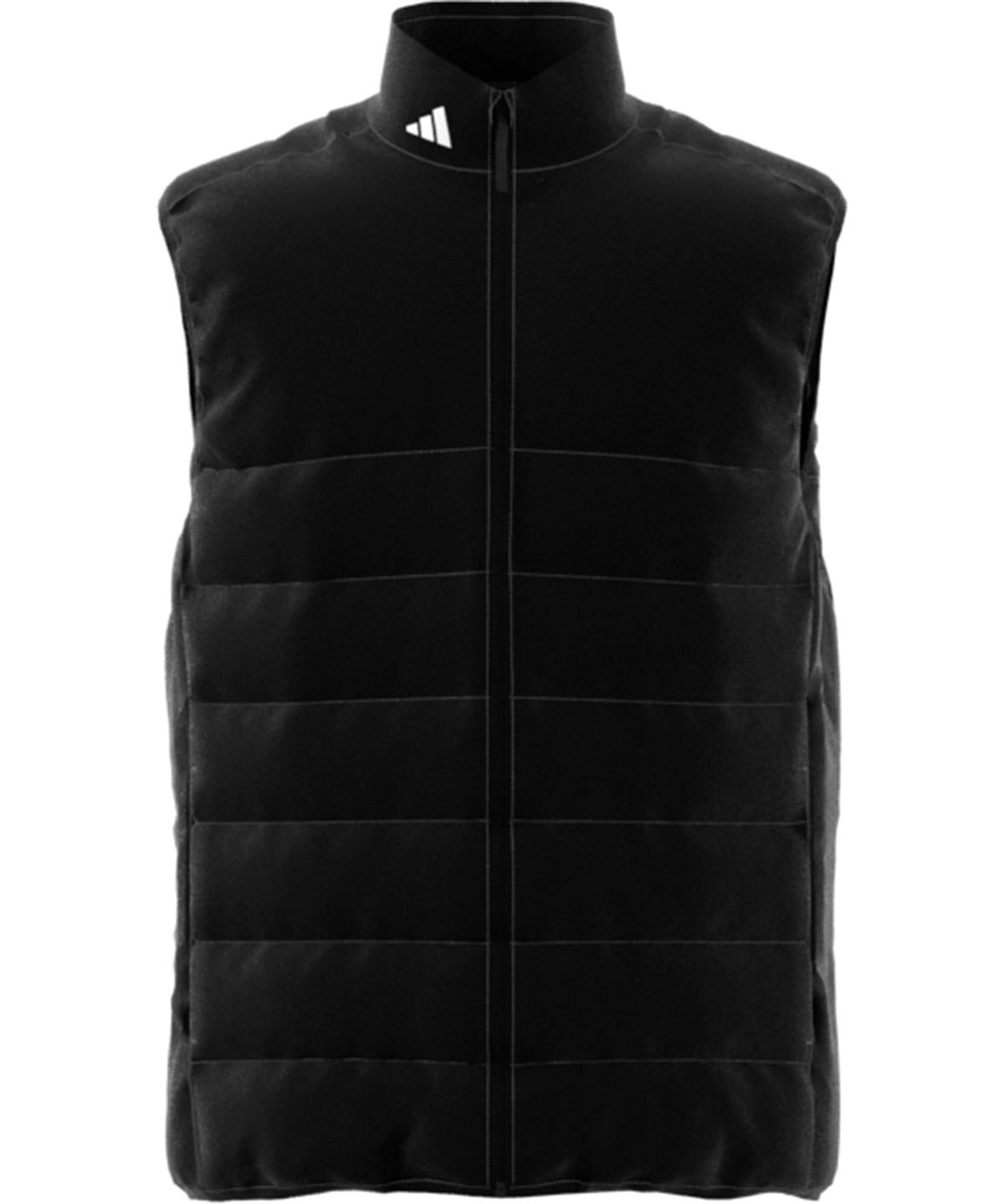 Puffy Vest in Black, front view