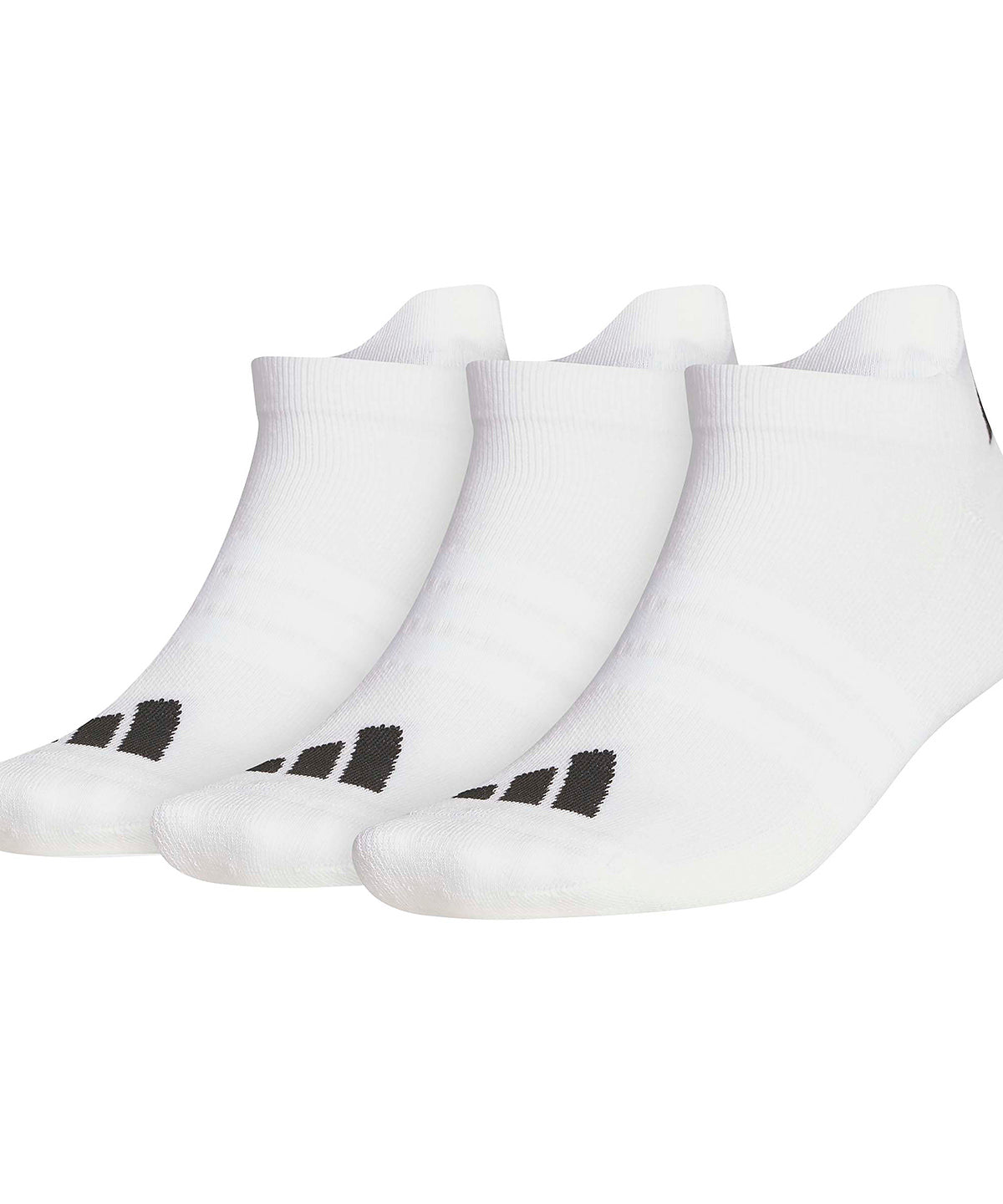 3-Pack Ankle Socks in White, front view