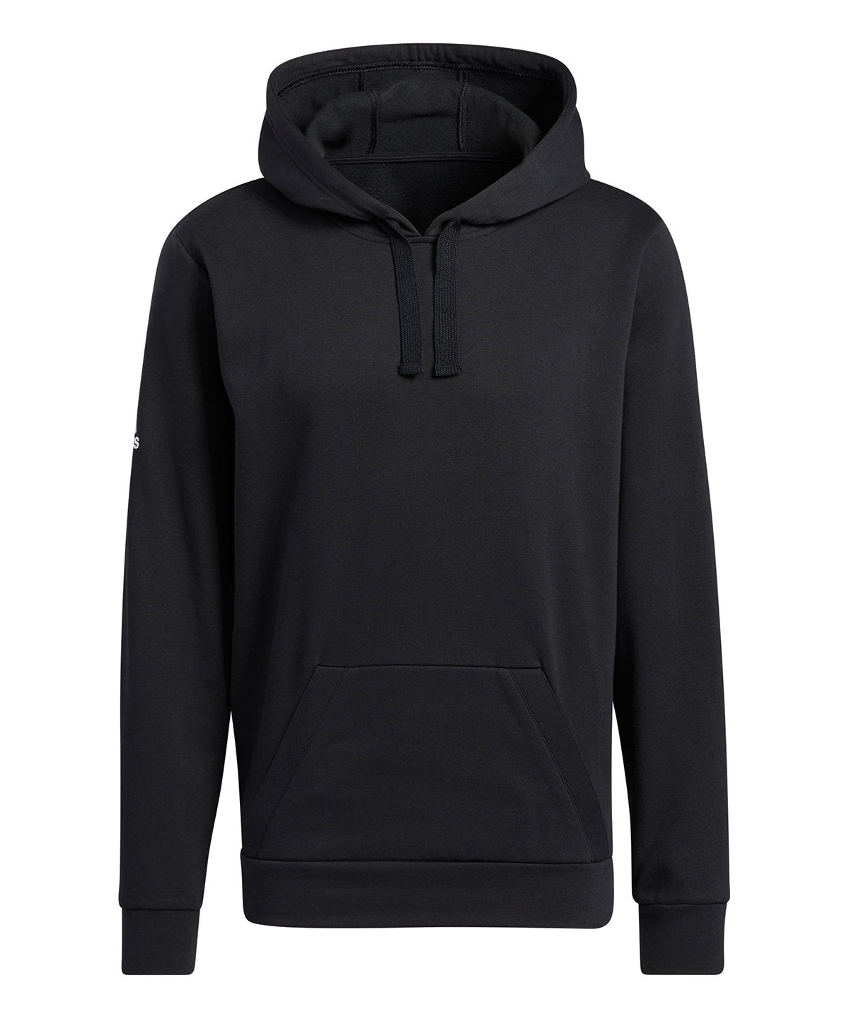 Fleece Hoodie in Black, front view