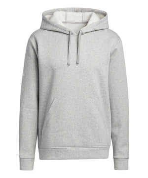 Fleece Hoodie in Mid Grey, front view