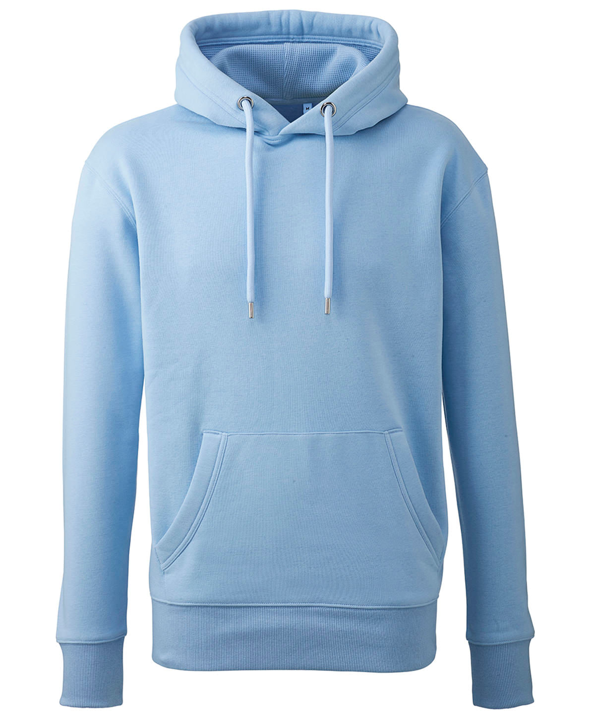 Men's Anthem Hoodie in Light Blue, front view