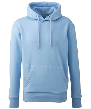 Men's Anthem Hoodie in Light Blue, front view