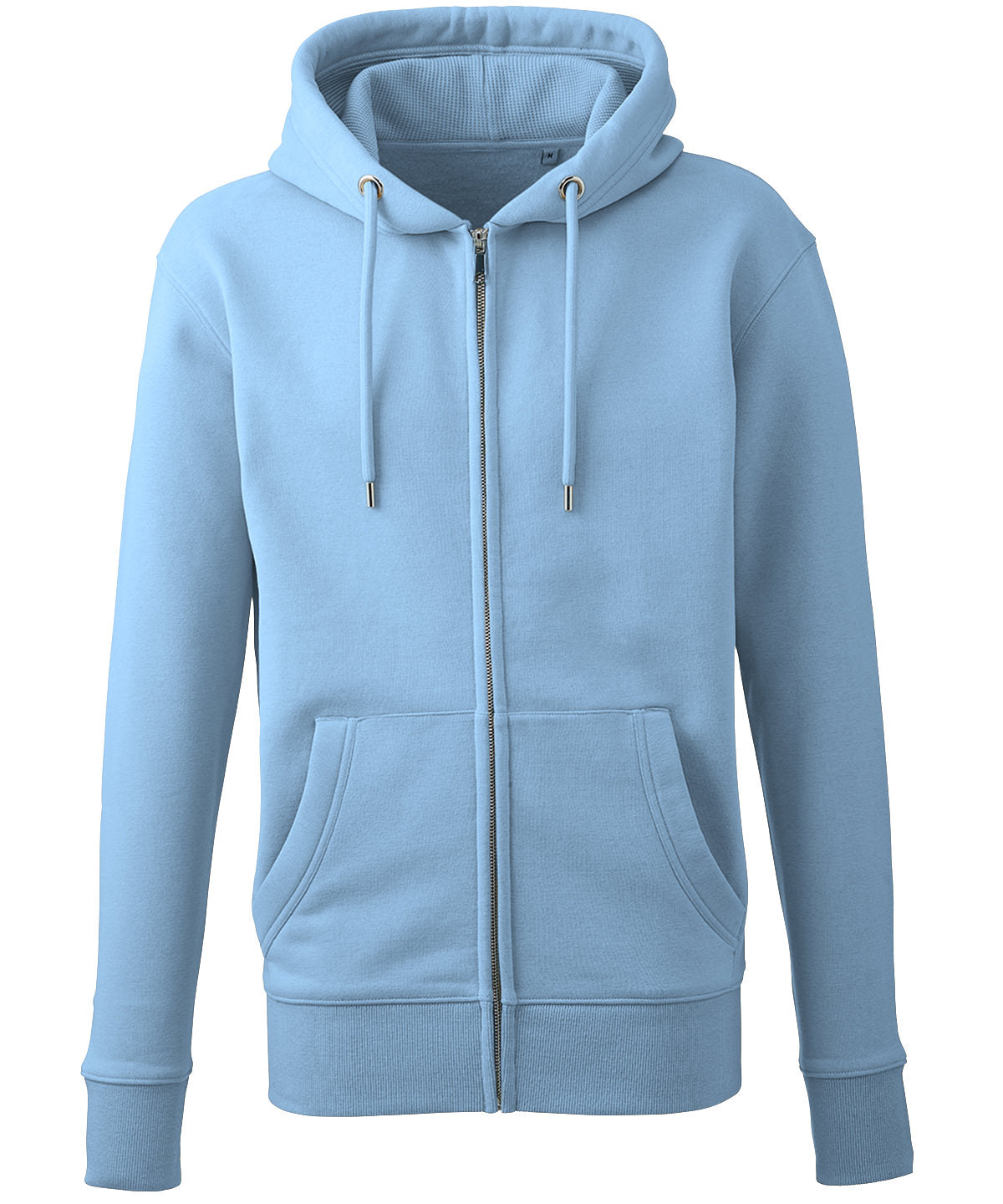 Men's Anthem Full-Zip Hoodie in Light Blue, front view