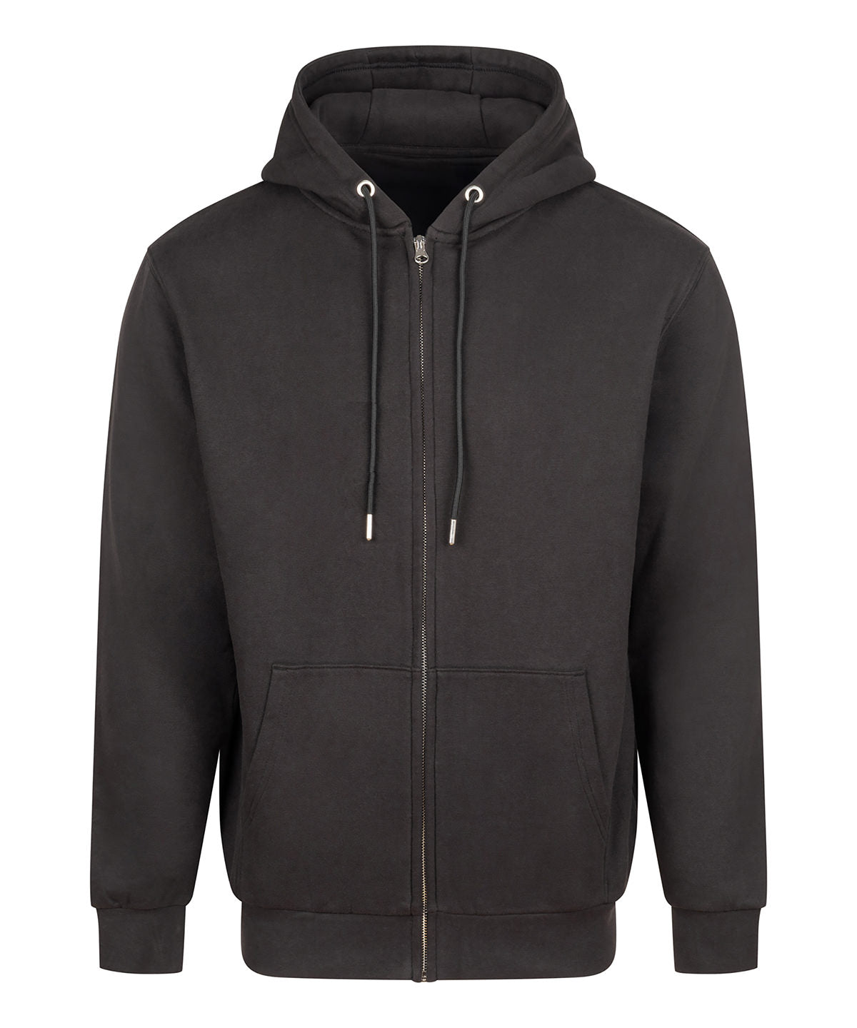 Studio Full-Zip Hoodie in Black, front view