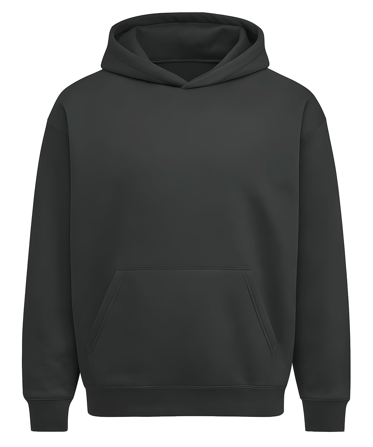 Heavy Bass Hoodie in Carbon, front view