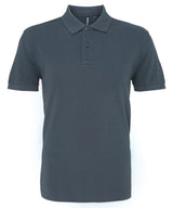 The Asquith & Fox Polo in Denim, front view