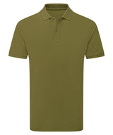 The Asquith & Fox Polo in Earth Green, front view