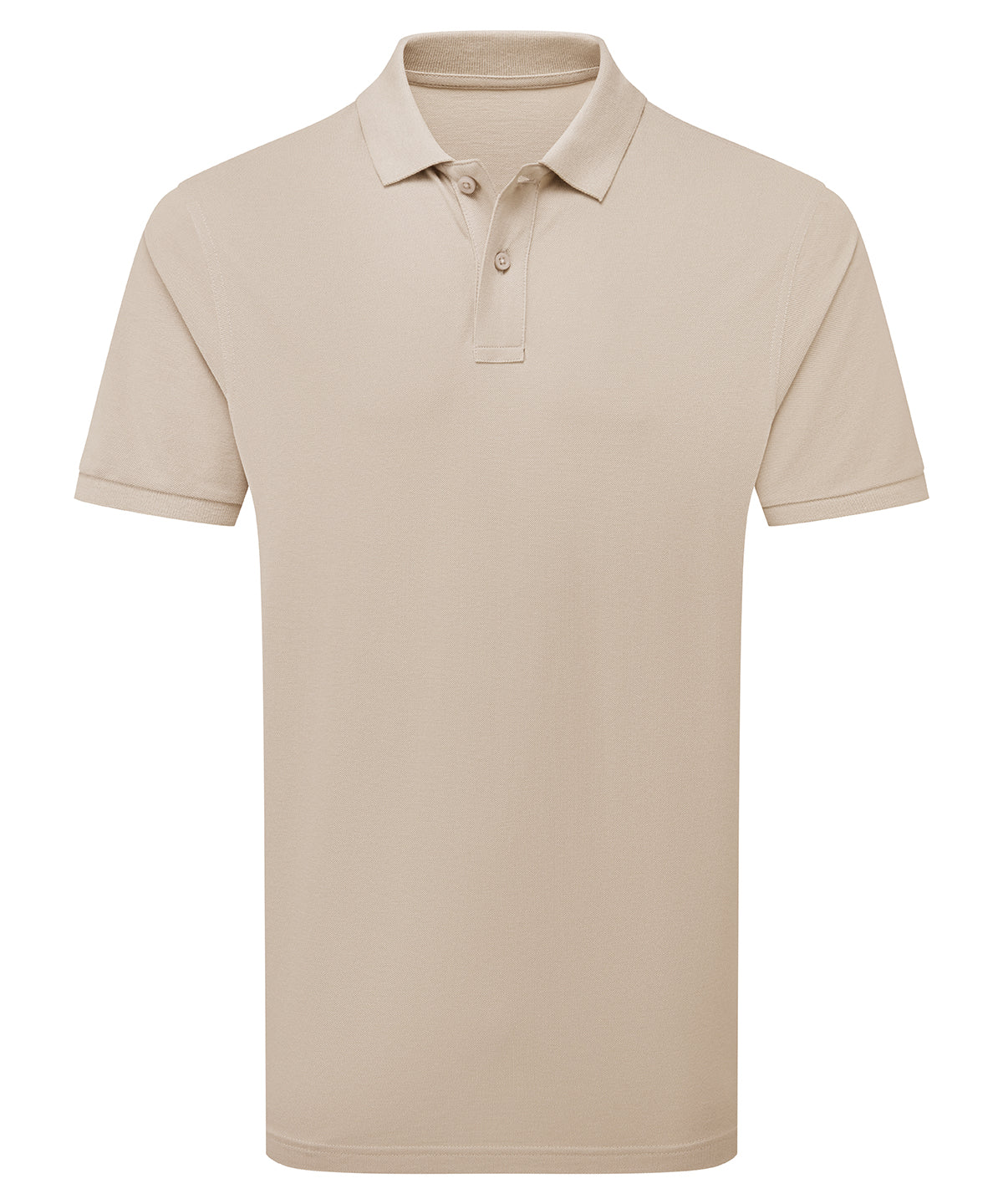 The Asquith & Fox Polo in Stone, front view