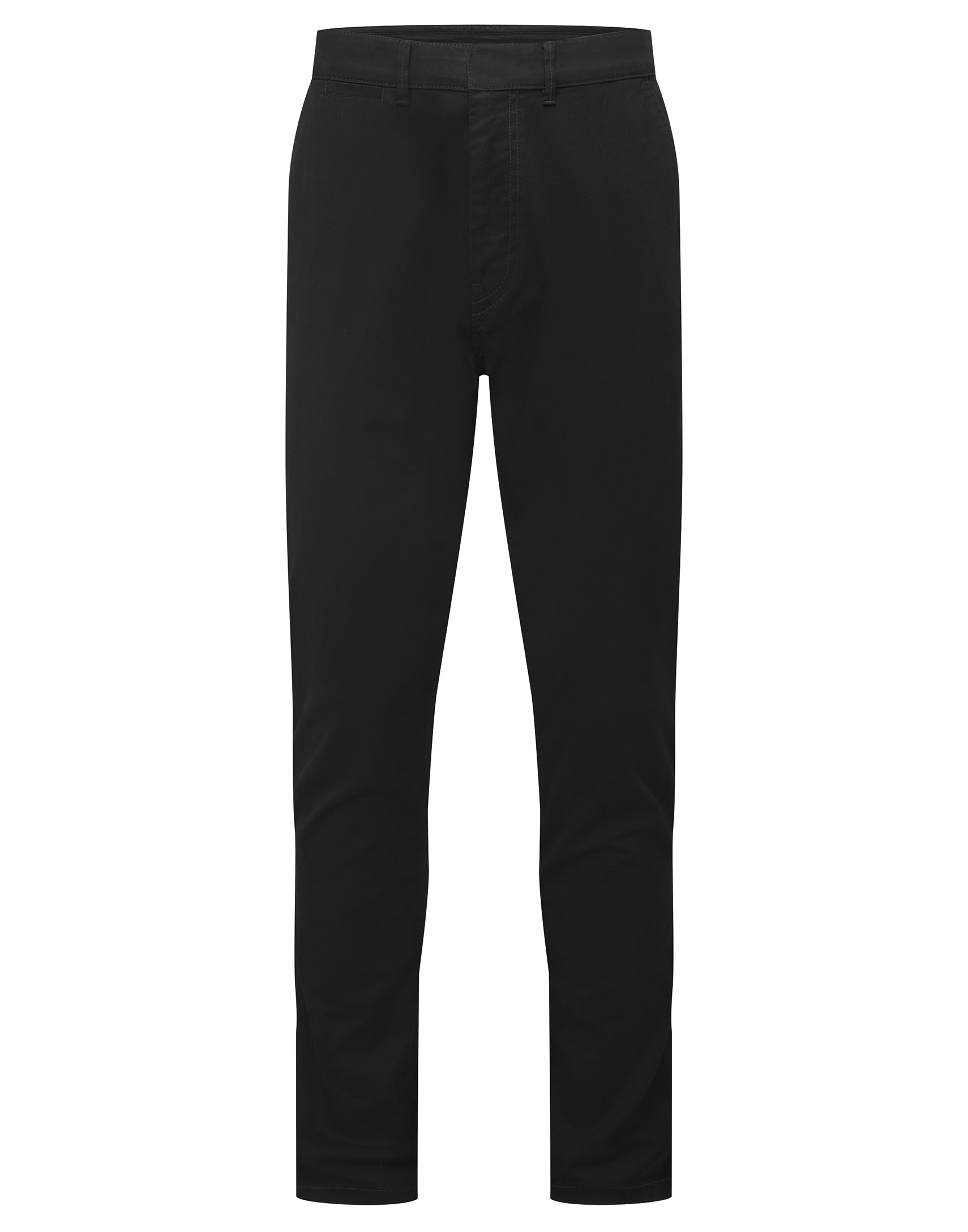 Men’s Ultimate Chinos in Stay Black, front view