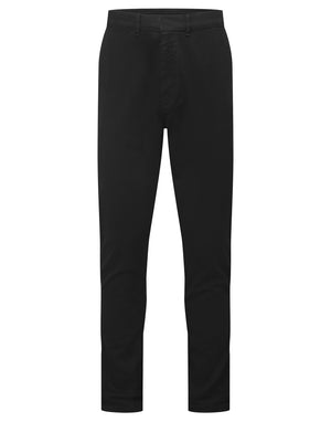 Men’s Ultimate Chinos in Stay Black, front view