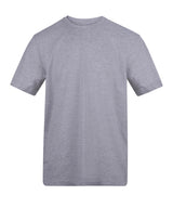 The Awdis 150 T in Heather Grey, front view