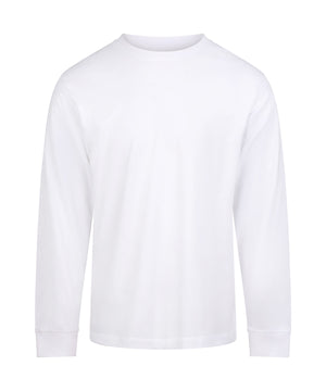 180 Long Sleeve T in Arctic White, front view
