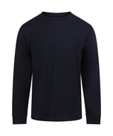 180 Long Sleeve T in Deep Black, front view
