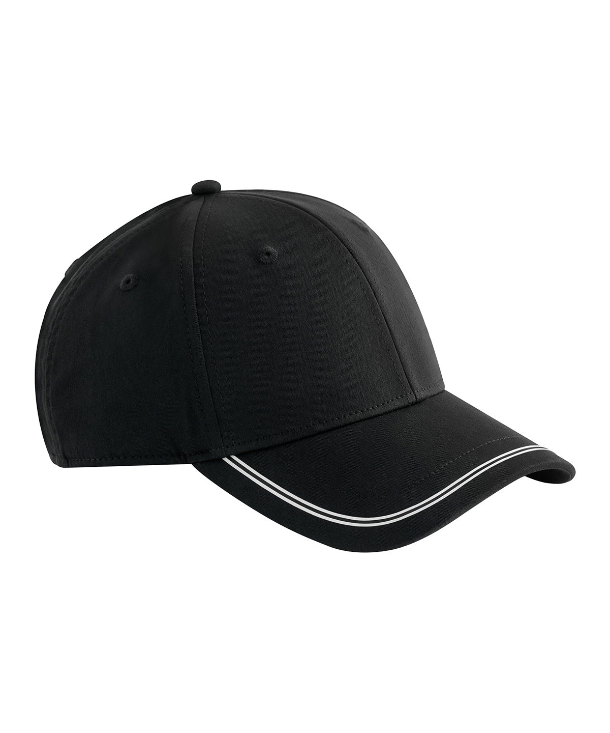 Match Day Cap in Black/White, front view