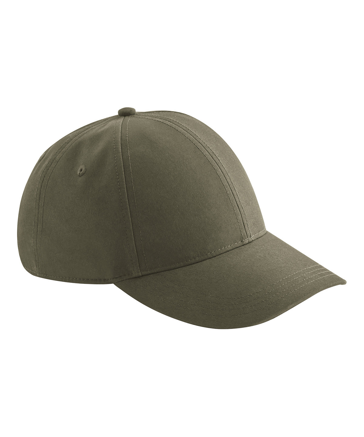 Water-Resistant Lifestyle Cap in Olive Green, front view