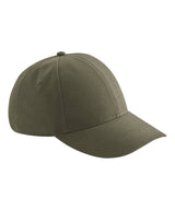 Water-Resistant Lifestyle Cap in Olive Green, front view