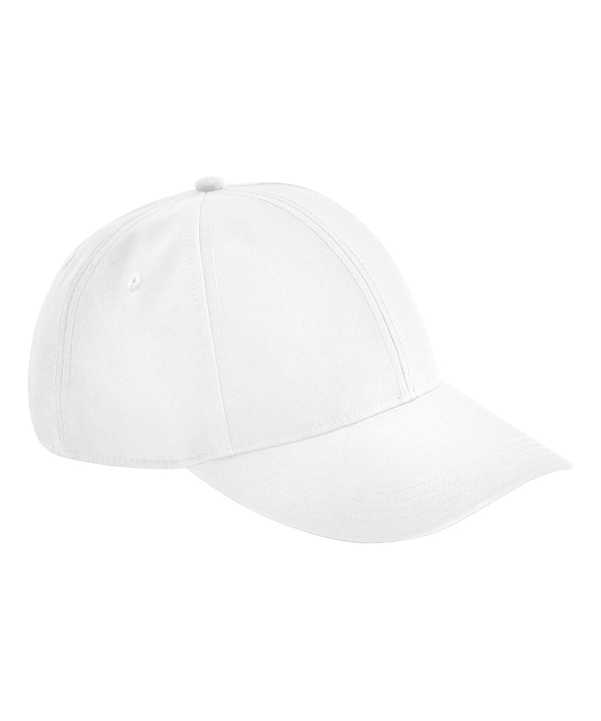 Water-Resistant Lifestyle Cap in White, front view