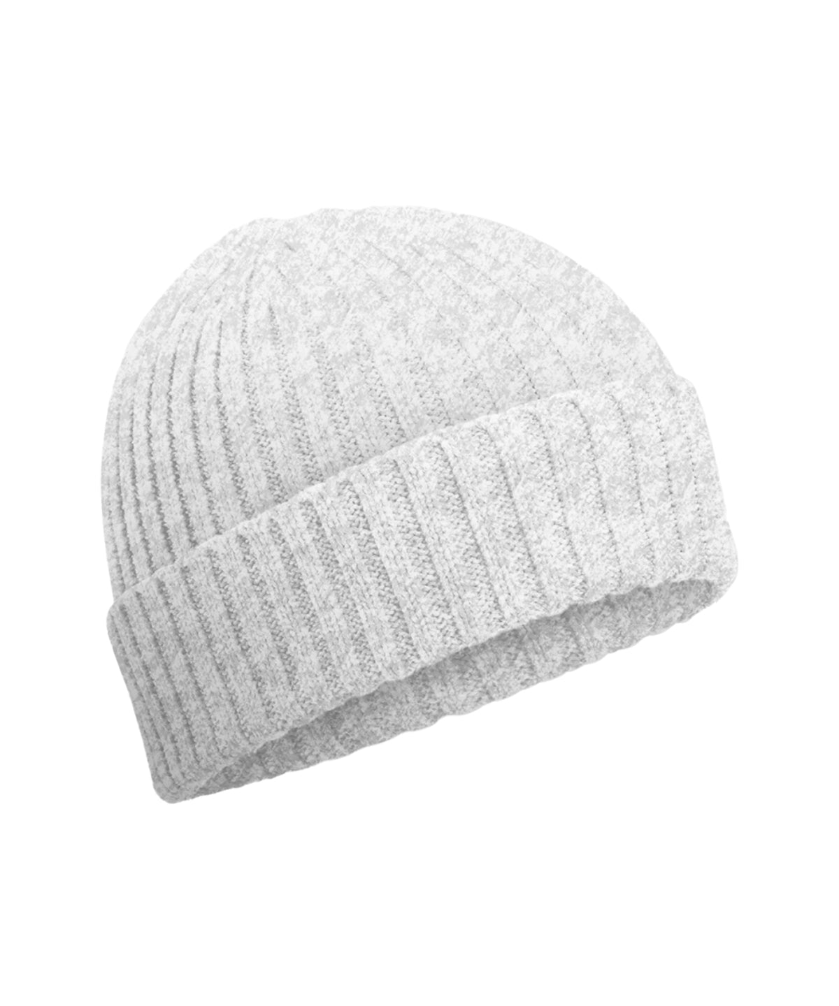 Organic Cotton Kids Beanie in Cloud Grey, front view