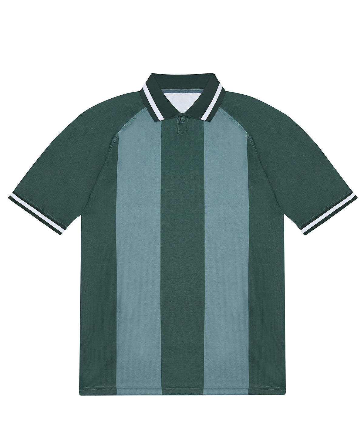 B&C Active Polo in Forest Green/Green, front view