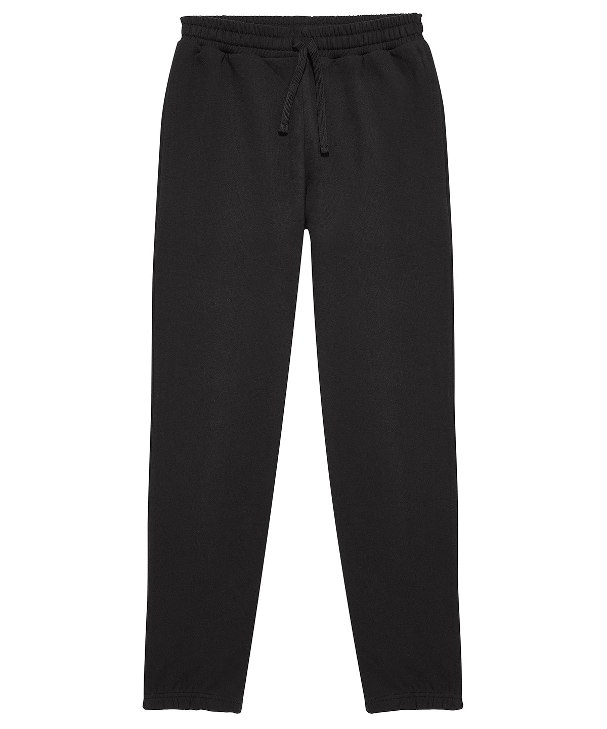 B&C Id.000 Sweatpants in Black, front view