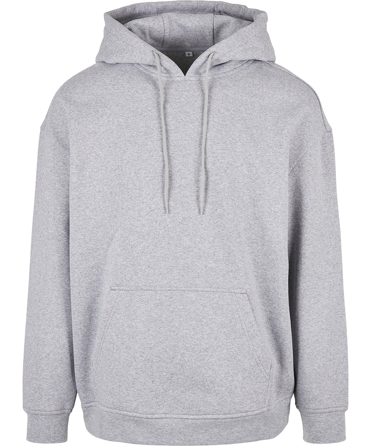 Basic Oversize Hoodie in Heather Grey, front view