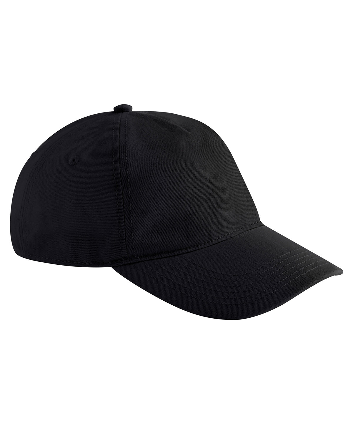 Leisure Cap in Black, front view