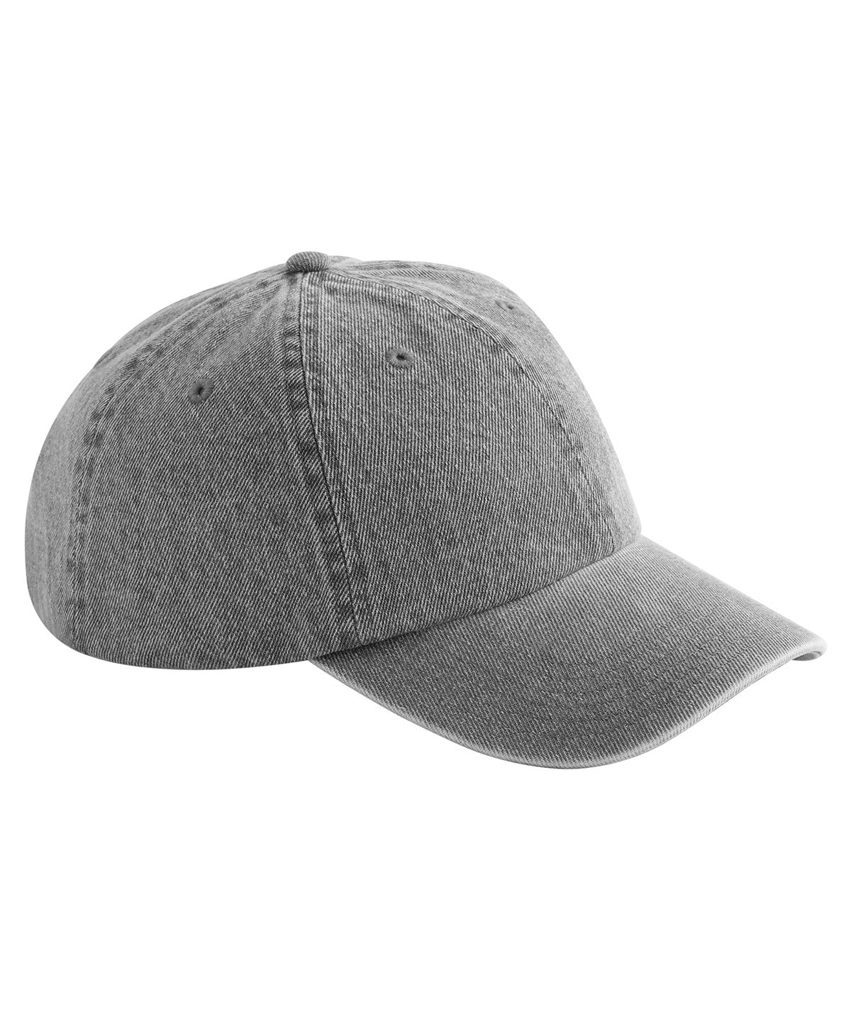 Denim Cap in Acid Grey, front view