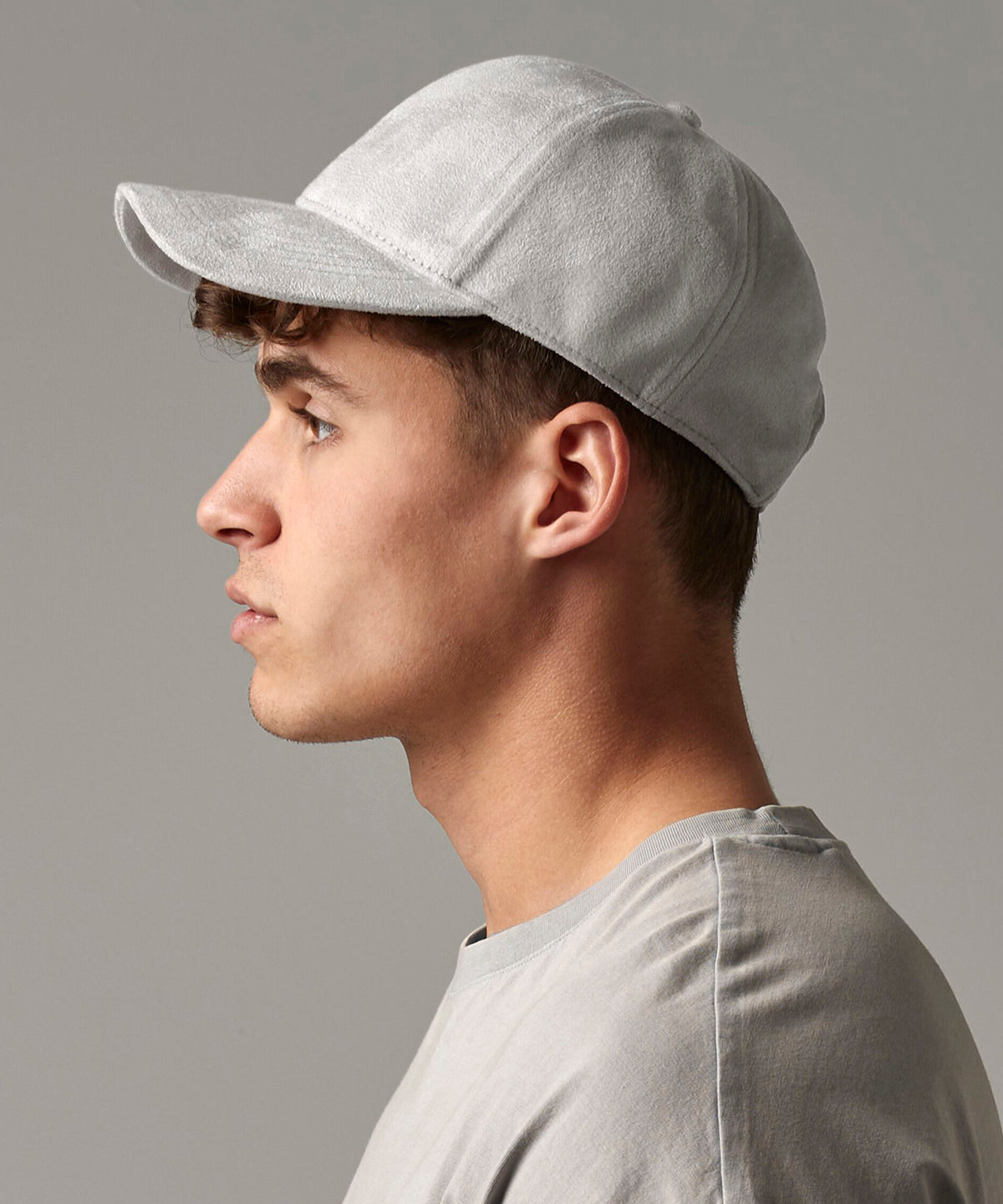 Lifestyle photo of the Faux Suede 6-Panel Cap