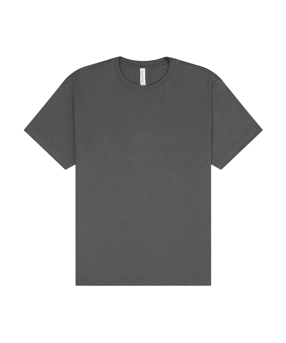 Unisex Short Sleeve Heavy Tee in Asphalt, front view