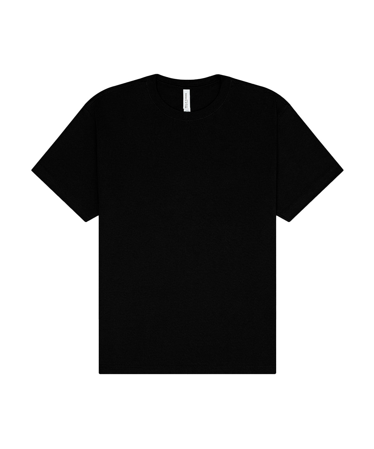 Unisex Short Sleeve Heavy Tee in Black, front view