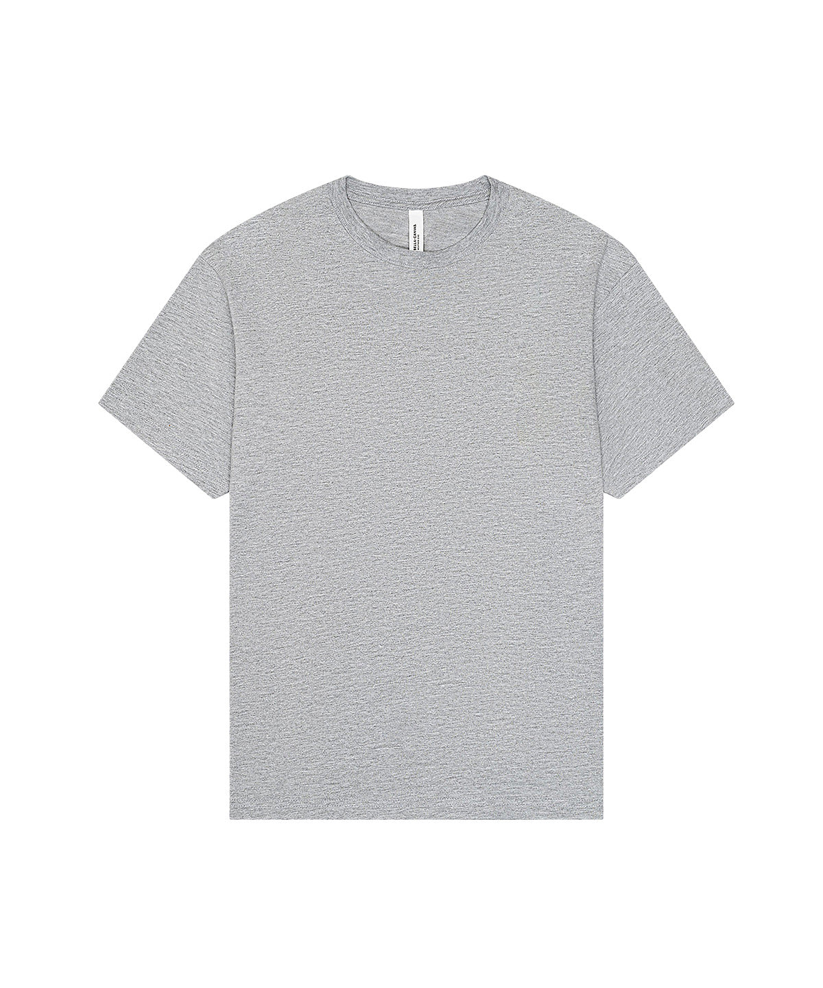 Unisex Heavy Boxy Tee in Athletic Heather, front view