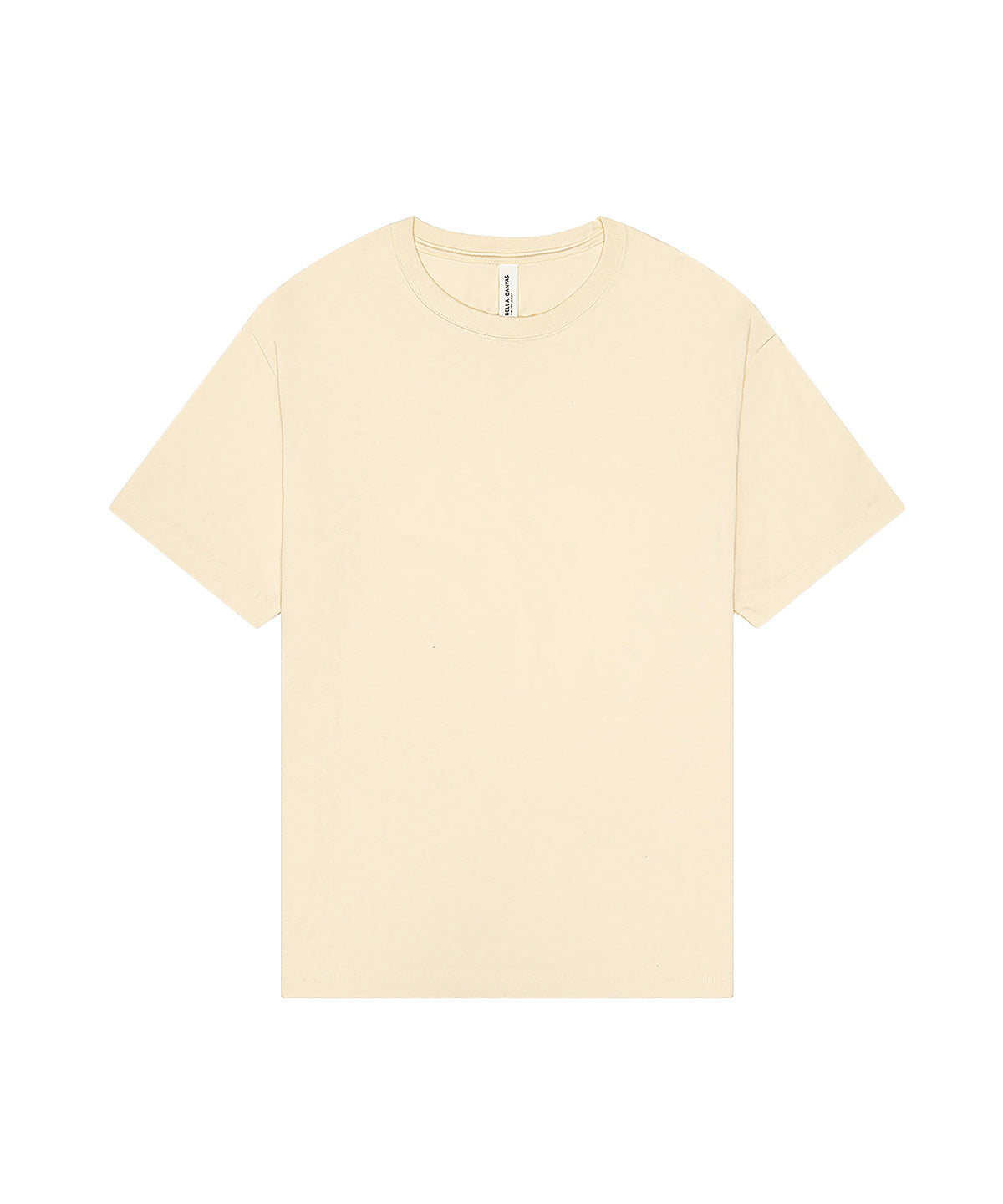Unisex Heavy Boxy Tee in Natural, front view
