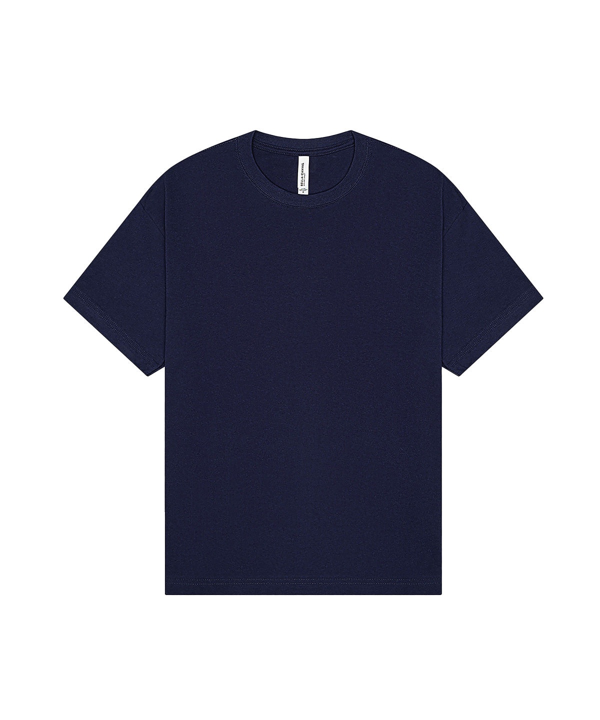 Unisex Heavy Boxy Tee in Navy, front view