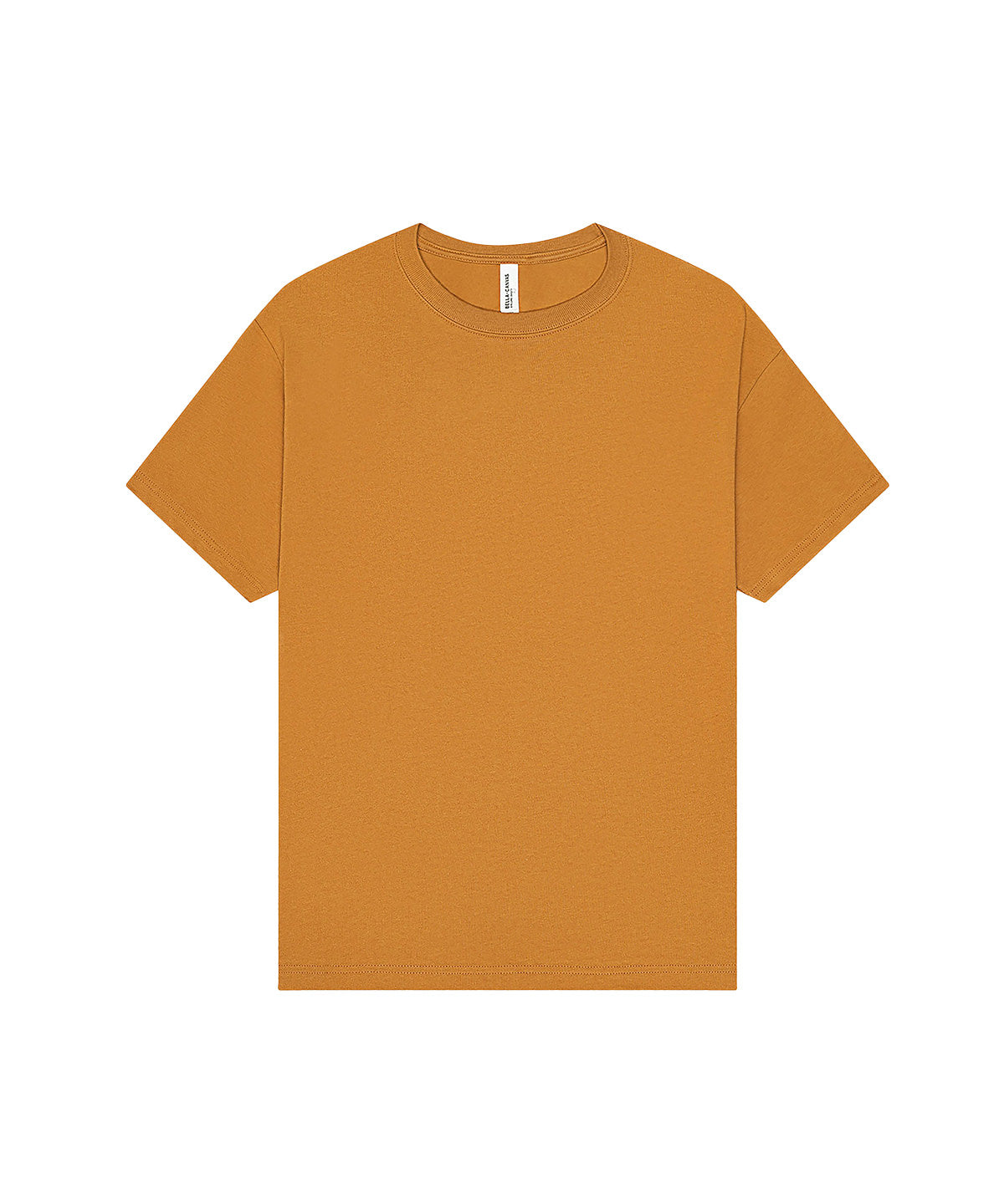 Unisex Heavy Boxy Tee in Toast, front view