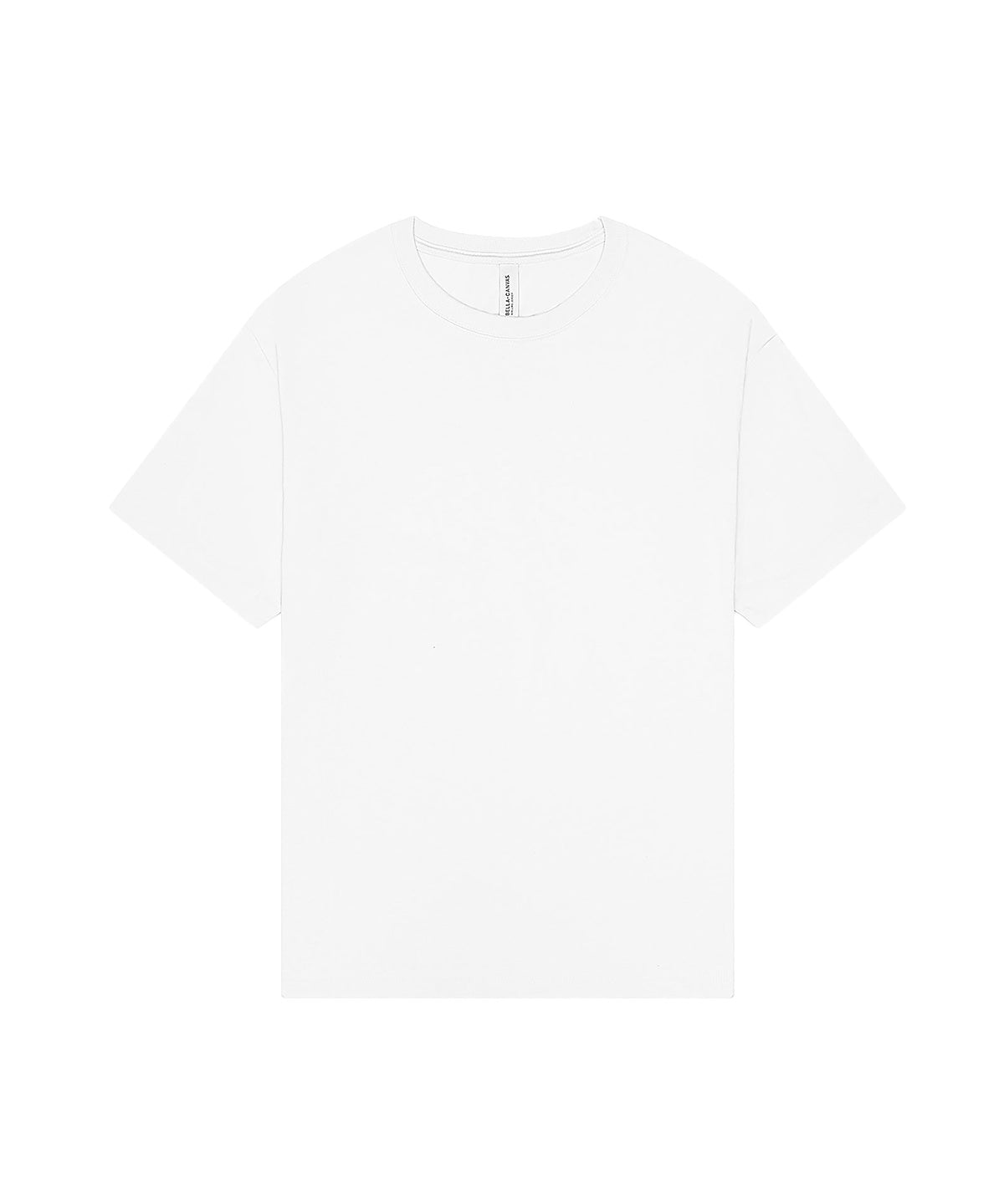 Unisex Heavy Boxy Tee in White, front view