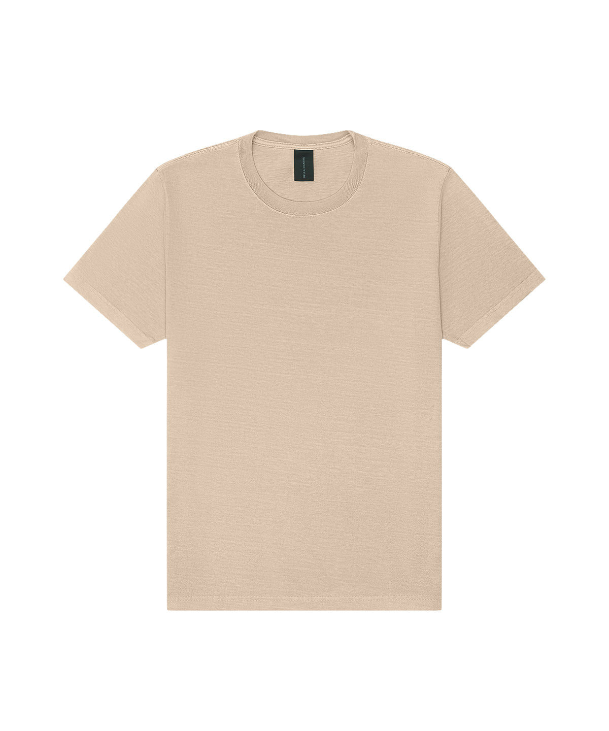 Unisex Heavyweight Washed Tee in Khaki, front view