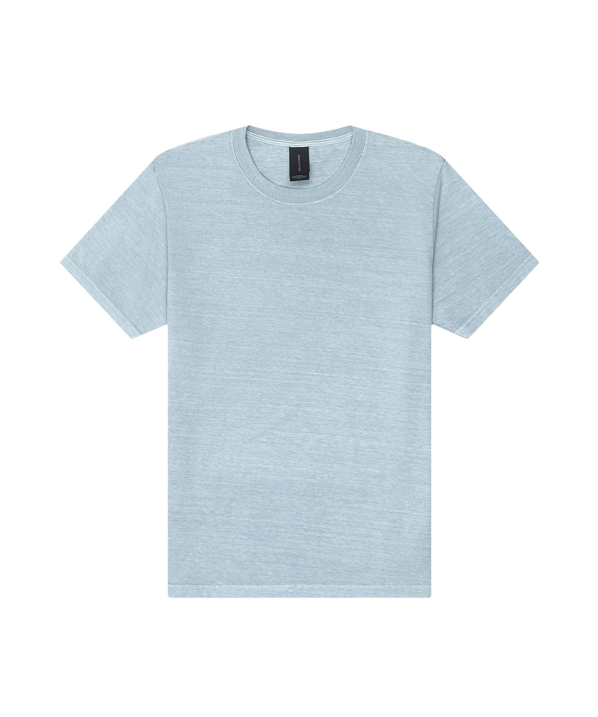 Unisex Heavyweight Washed Tee in Light Washed Denim, front view