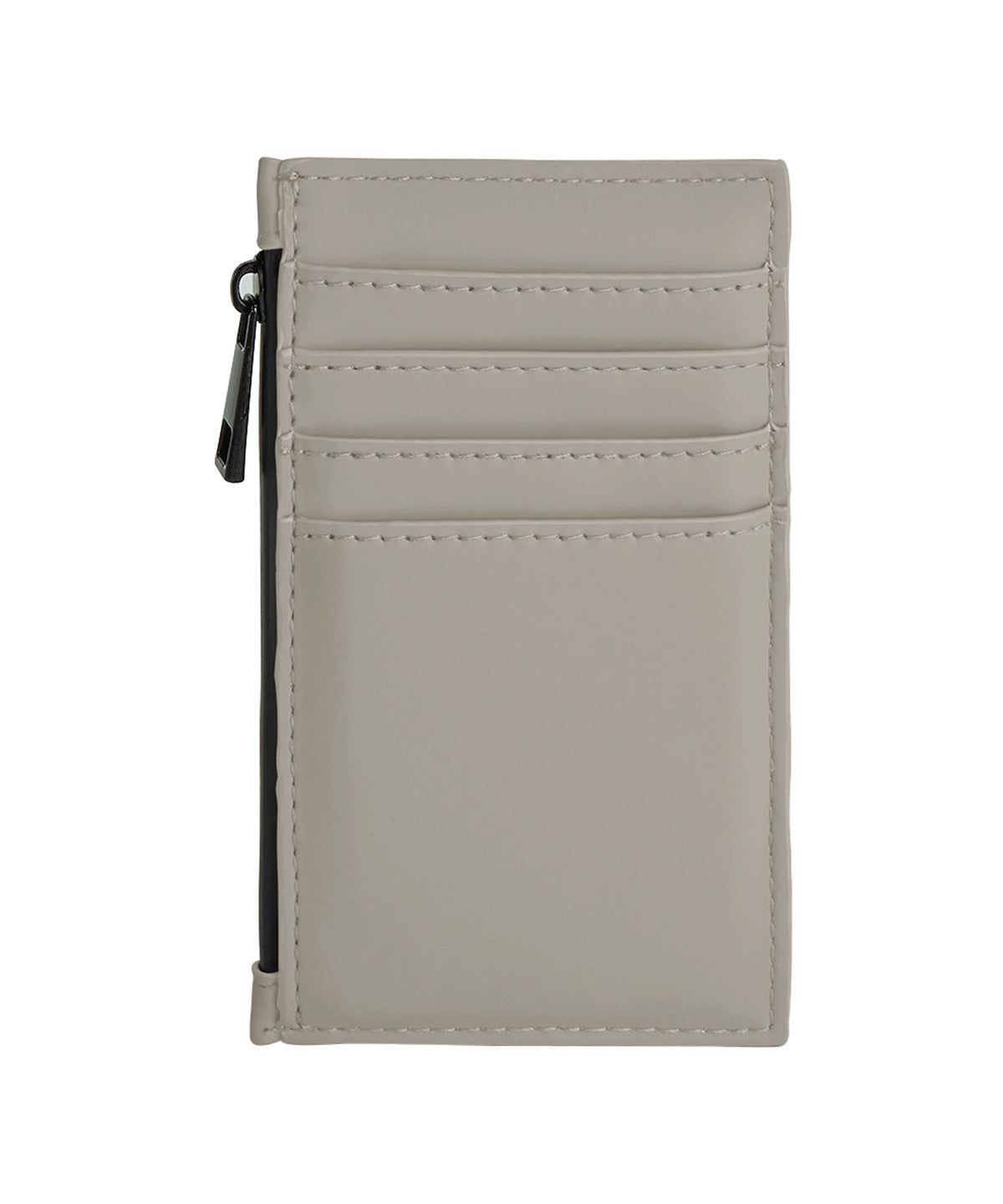 Matte PU Card Holder in Clay, front view