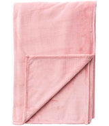 Extra Large Plush Fleece Blanket in Blush Pink, front view
