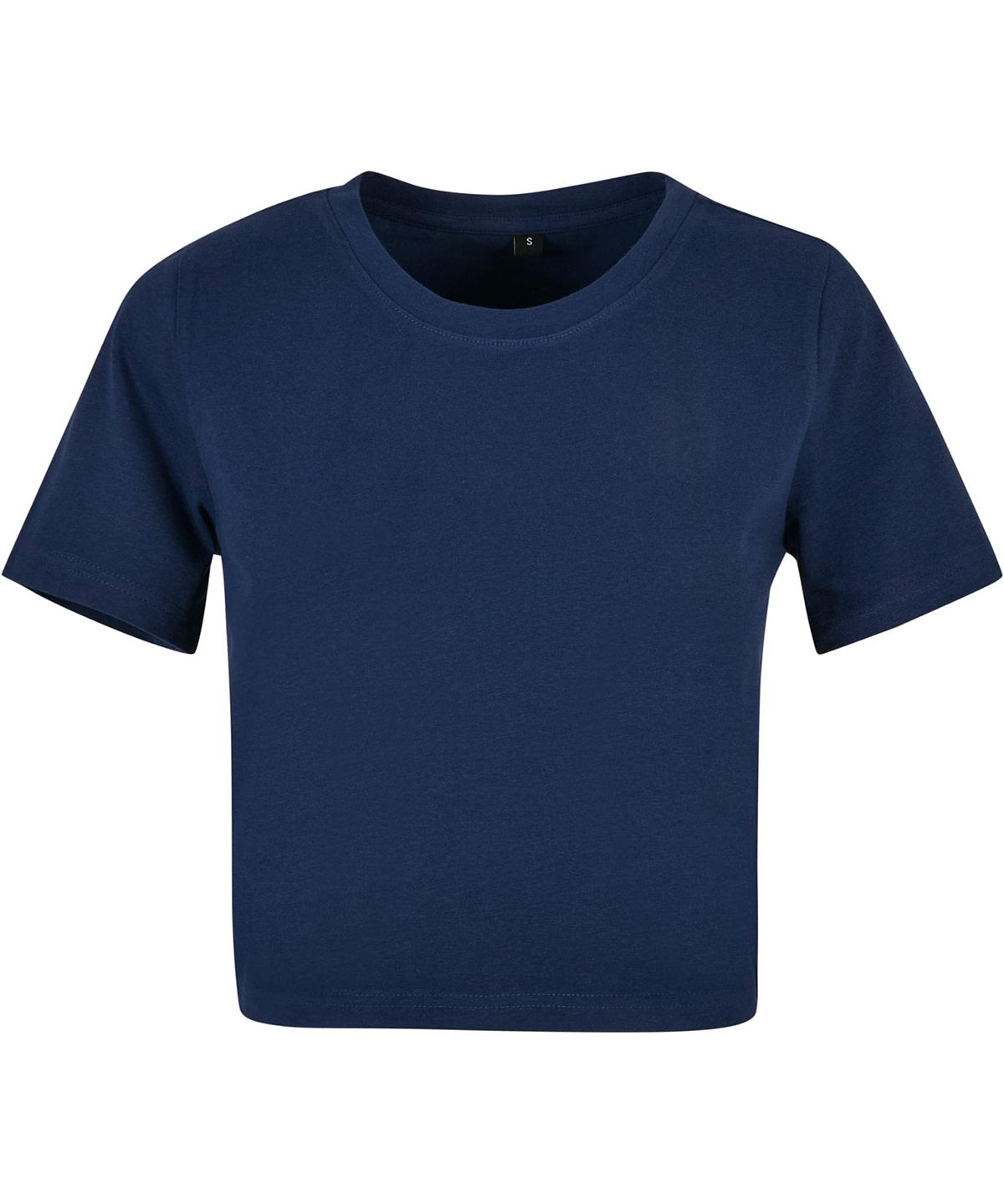 Women's Cropped Tee in Light Navy, front view