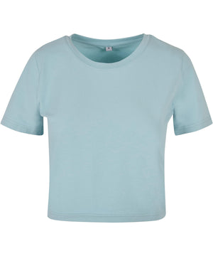 Women's Cropped Tee in Ocean Blue, front view