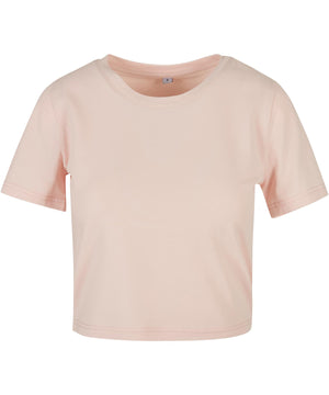 Women's Cropped Tee in Pink, front view